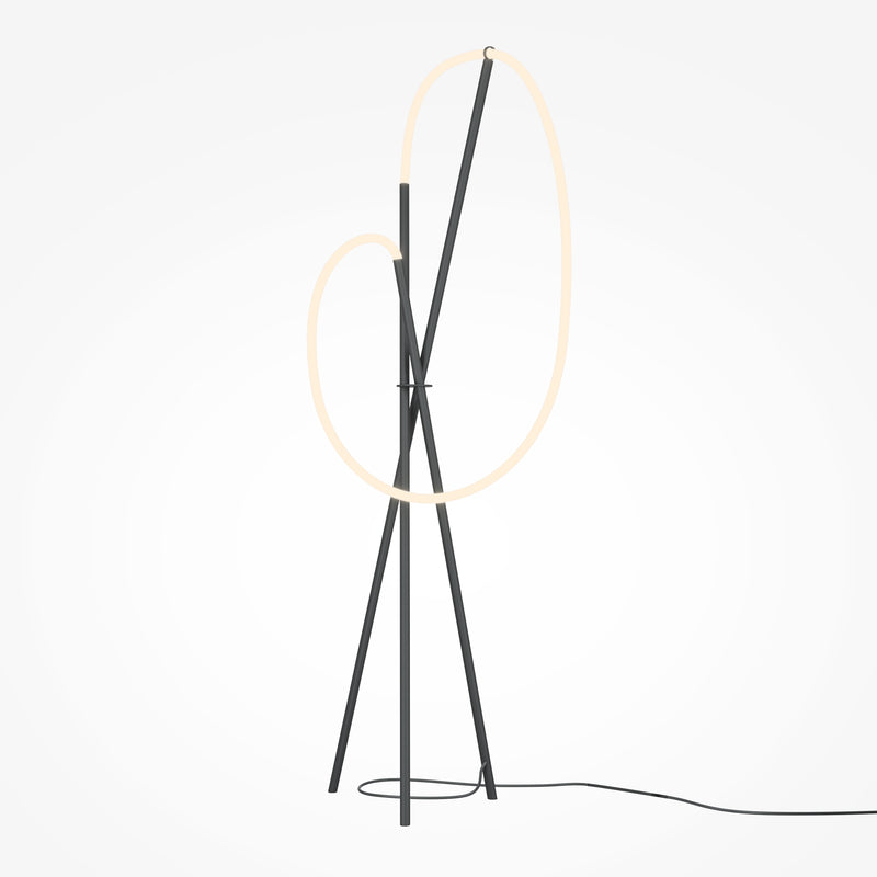 Lampadar Modern Negru