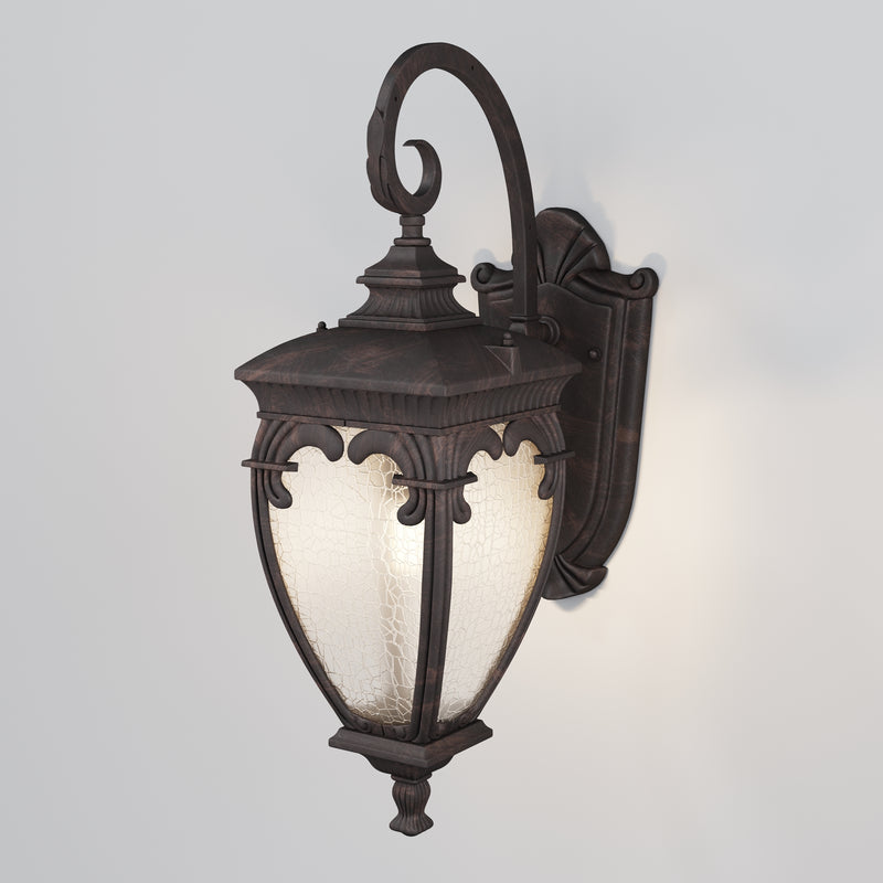 Aplica Exterior Maytoni Outdoor Fleur Bronz antic, 1XE27