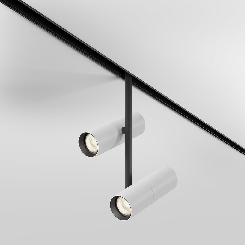 Corp iluminat pe sina Sistem Magnetic 23mm EXILITY Negru