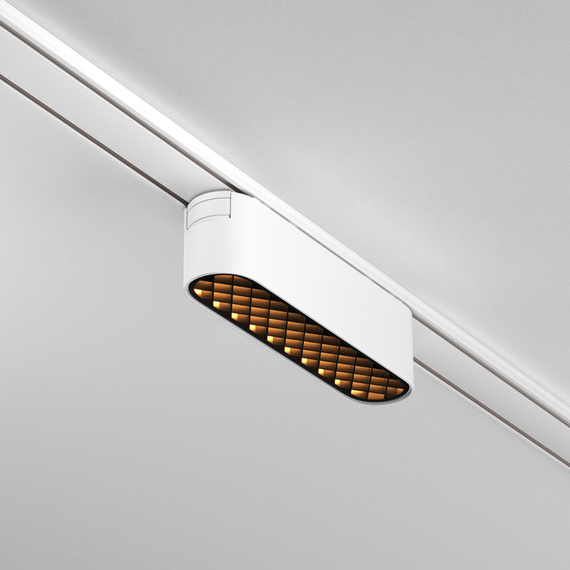 Proiector LED pentru sina magnetica Radity Maytoni Technical Basis Grid, Alb, LED 6W, 90lm 3000K