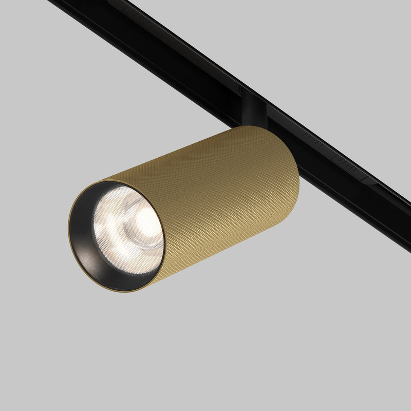Proiector LED pentru sina magnetica Exility Maytoni Technical Artisan, Negru | Auriu mat, LED 12W, 1050lm 4000K