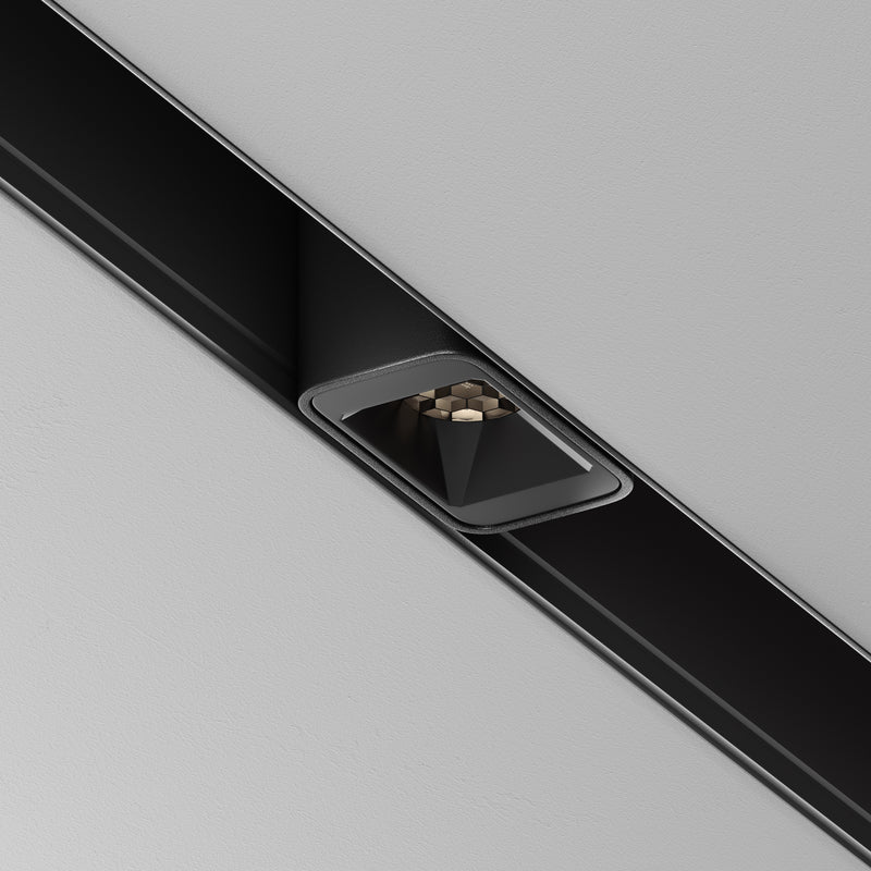 Corp iluminat pe sina Sistem Magnetic 23mm EXILITY Negru