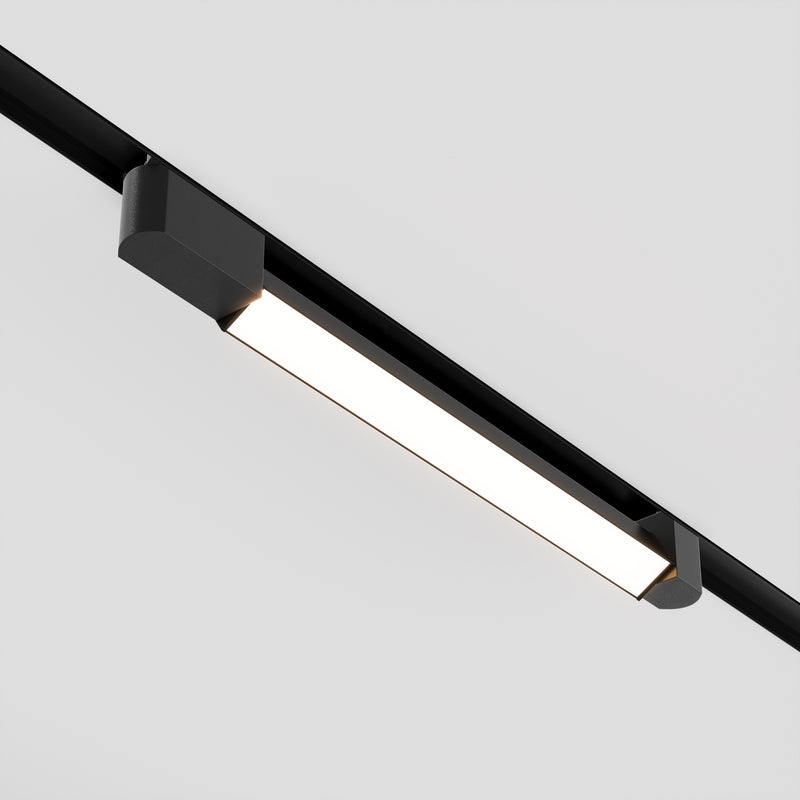 Proiector LED pentru sina monofazata Unity Maytoni Technical Basis Rot, Negru, LED 24W, 1540lm 3000K