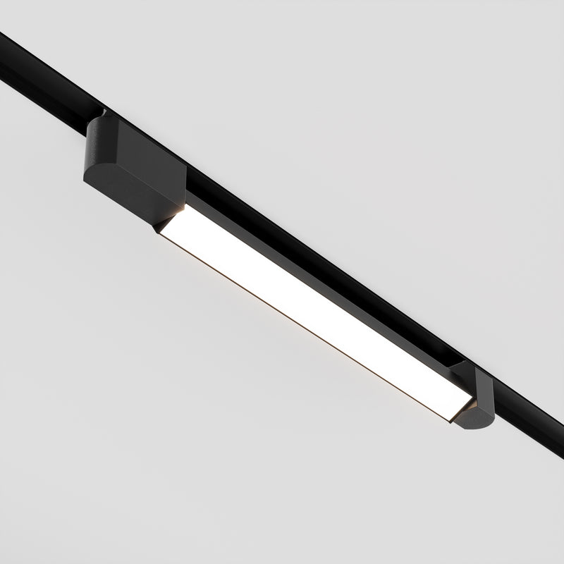Proiector LED pentru sina monofazata Unity Maytoni Technical Basis Rot, Negru, LED 24W, 1900lm 4000K