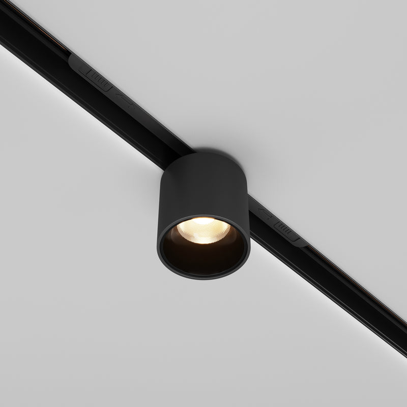 Proiector LED pentru sina magnetica Exility Maytoni Technical Alfa S, Negru, LED 7W, 330lm 3000K