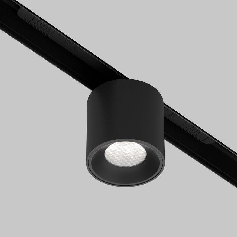 Proiector LED pentru sina magnetica Exility Maytoni Technical Alfa S, Negru, LED 7W, 360lm Dimabil