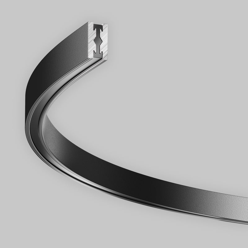 Corp iluminat pe sina Sistem Magnetic Modular FLARITY Negru
