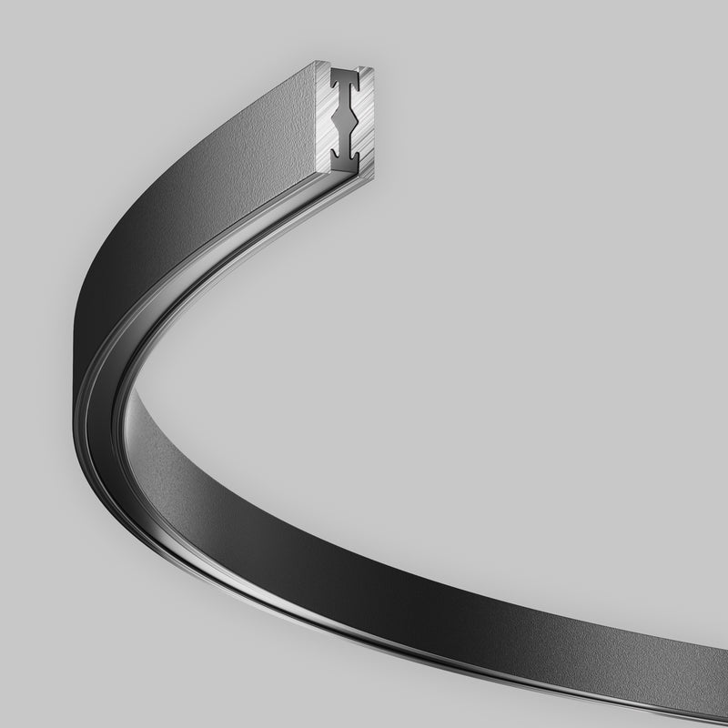 Corp iluminat pe sina Sistem Magnetic Modular FLARITY Negru