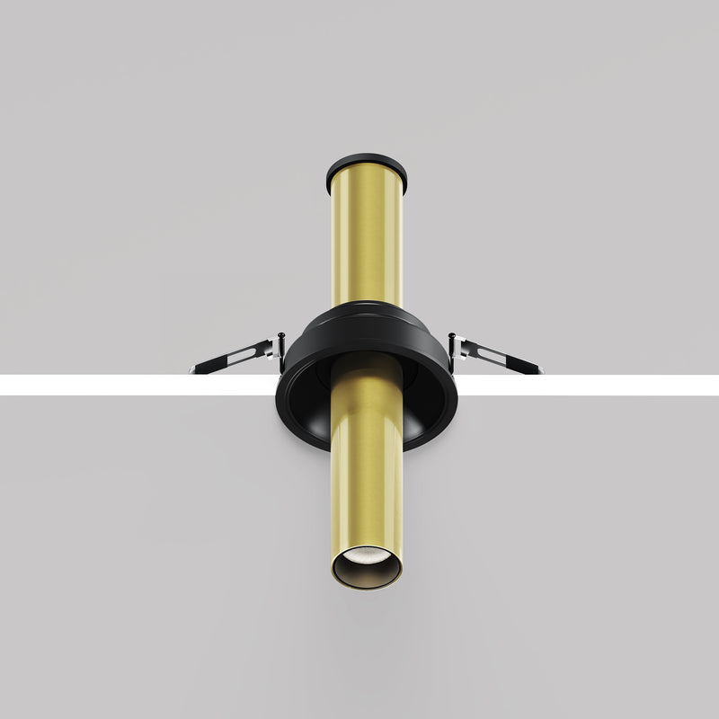 Lampa de Tavan Incastrata, Reglabila Maytoni Technical Focus T, Negru | Alama, LED 7W, 460lm 3000K