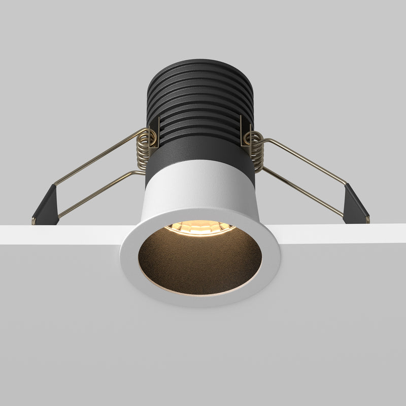 Spot LED Incastrat Maytoni Technical Minor, Alb | Negru, LED 9W, 700lm 3000K