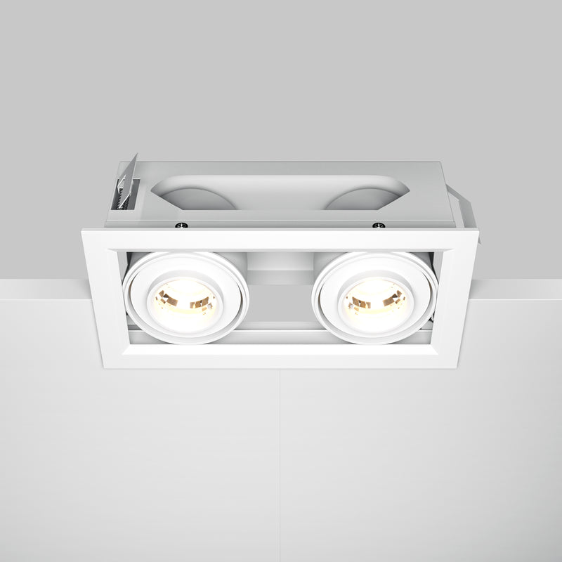 Spot LED Incastrat Maytoni Technical Metal Modern, Alb, LED 20W, 1450lm 3000K