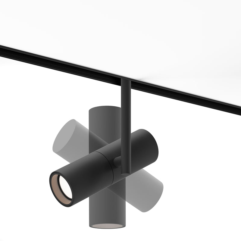 Proiector LED pentru sina magnetica Exility Maytoni Technical Elti, Negru, LED 12W, 844lm 3000K