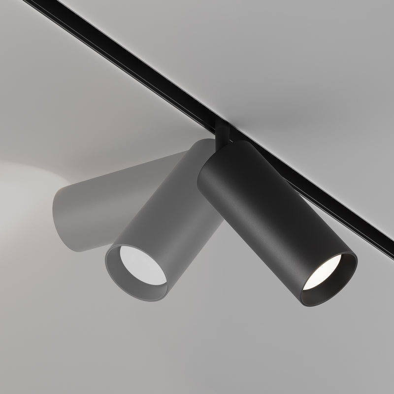 Corp iluminat pe sina Sistem Magnetic 23mm EXILITY Negru