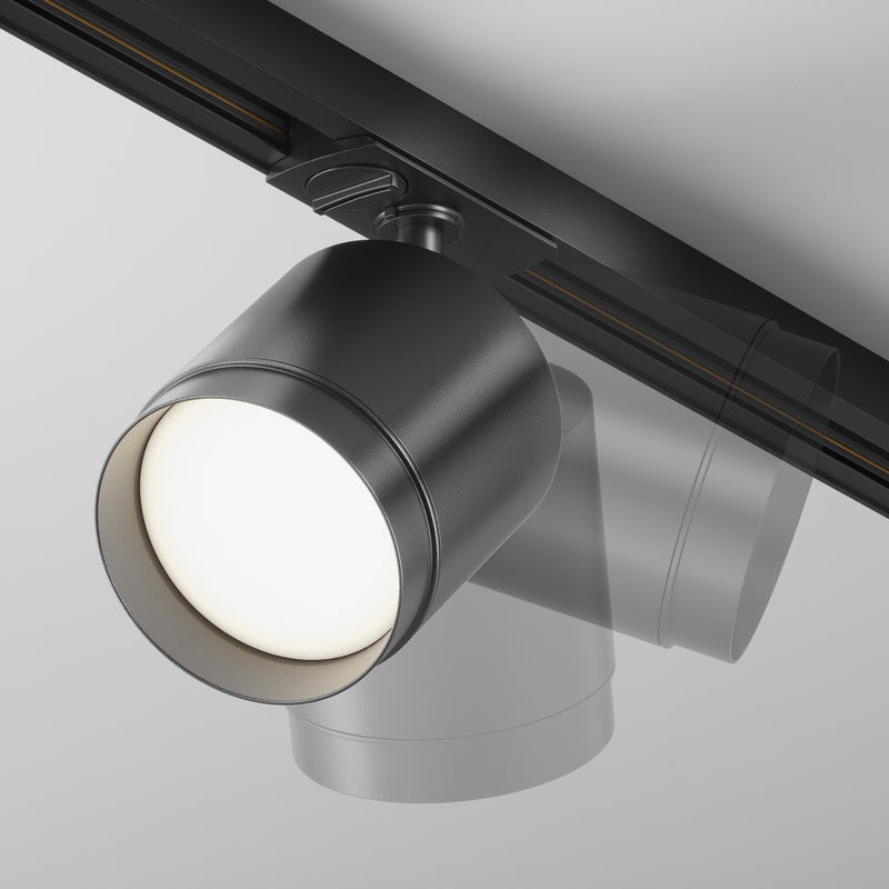 Proiector pentru sina monofazata Unity Maytoni Technical Polar, Negru, GX53 15W