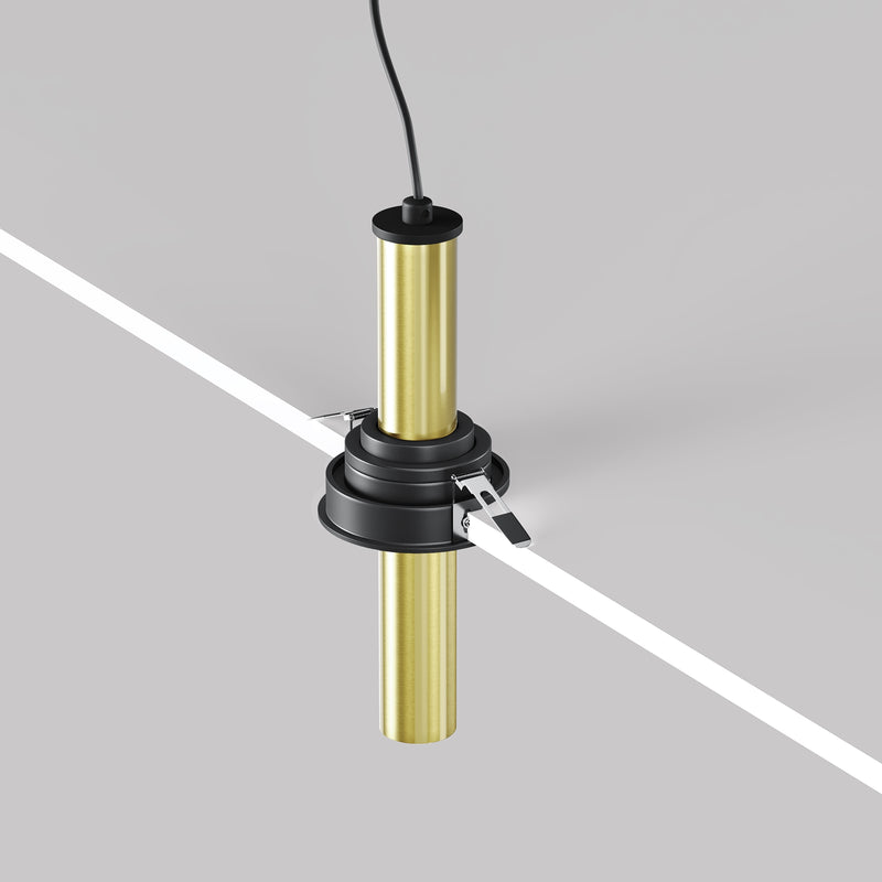 Lampa de Tavan Incastrata, Reglabila Maytoni Technical Focus T, Negru | Alama, LED 7W, 460lm 3000K