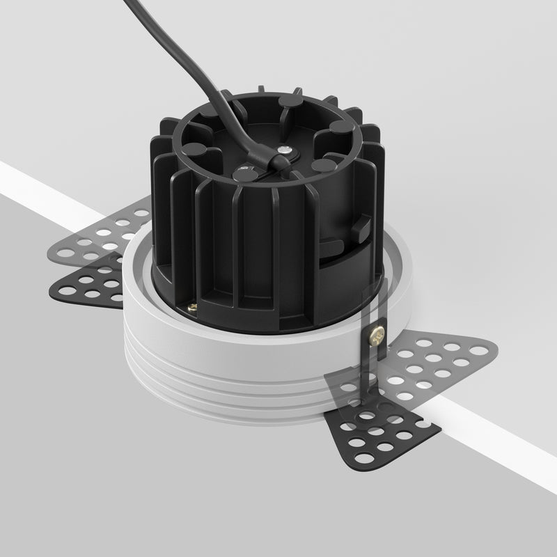 Spot LED Incastrat Maytoni Technical Round, Alb, LED 12W, 920lm 3000K
