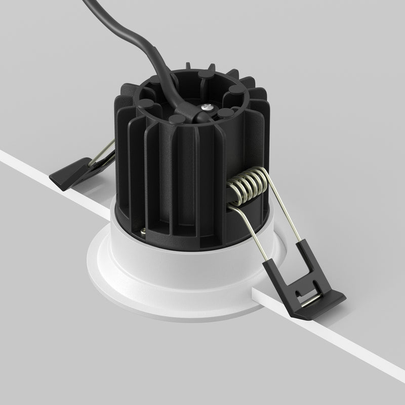 Spot LED Incastrat Maytoni Technical Round, Alb, LED 7W, 450lm 3000K