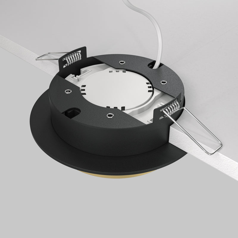 Spot incastrat Maytoni Technical Hoop Negru/Auriu, 1XGX53