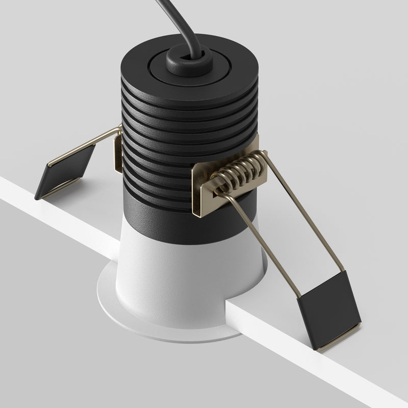 Spot LED Incastrat Maytoni Technical Minor, Alb | Negru, LED 9W, 700lm 3000K