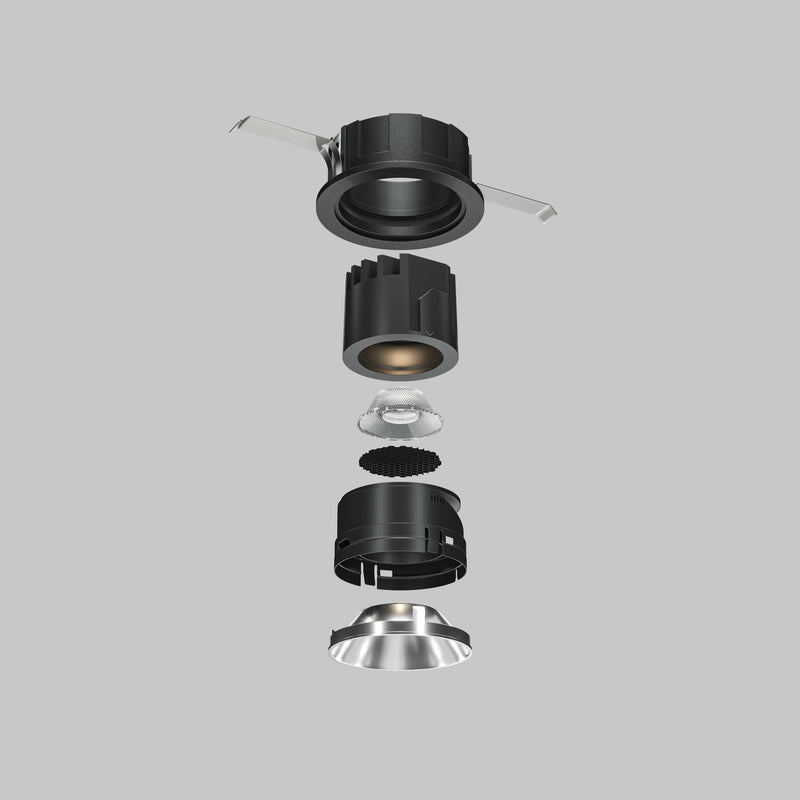 Cadru reflectorizant decorativ Ring057-7-MG Maytoni Technical Wise, Negru