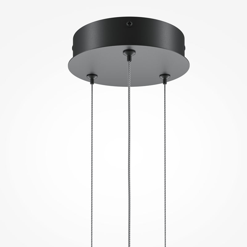 Lustra LED Maytoni Halo, Negru, LED 40W, 1500lm