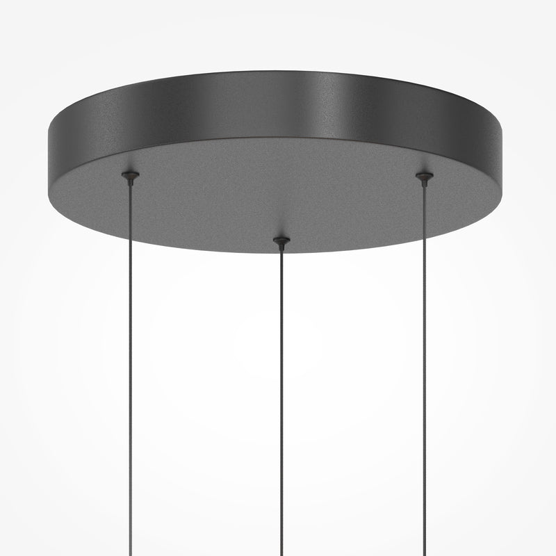Lustra LED Maytoni Misterio Ø380 cm, sticlă multicolor, 15W, 2700K, negru