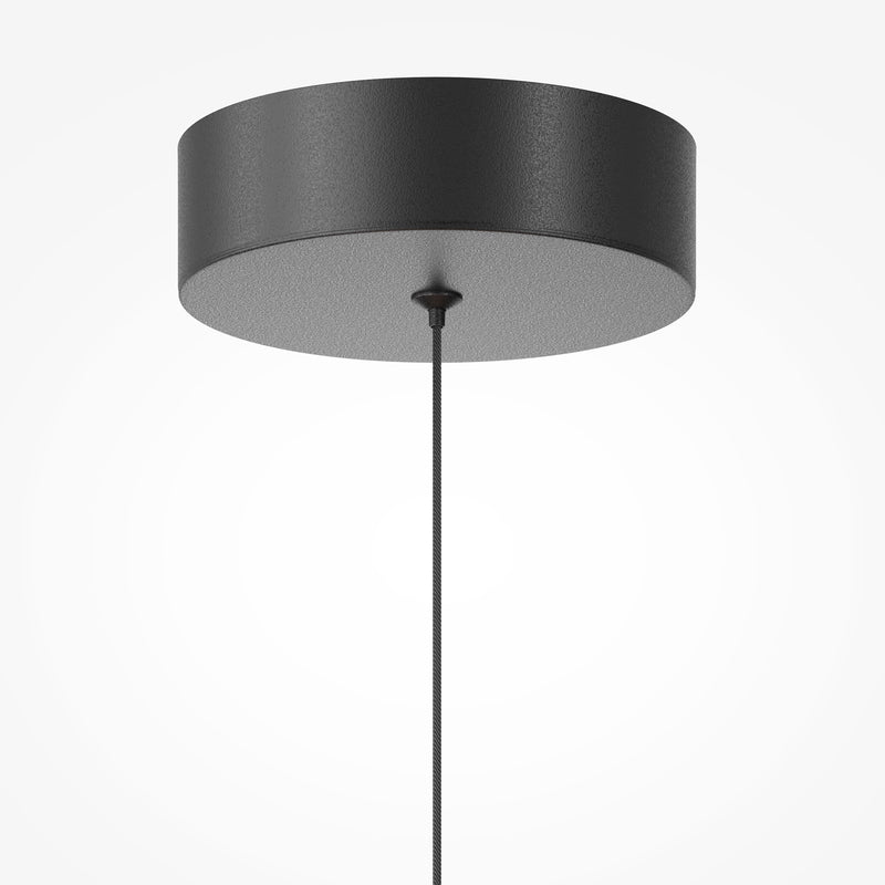 Pendul LED Maytoni Misterio Ø180 cm, sticlă multicolor, 6W, 2700K, negru