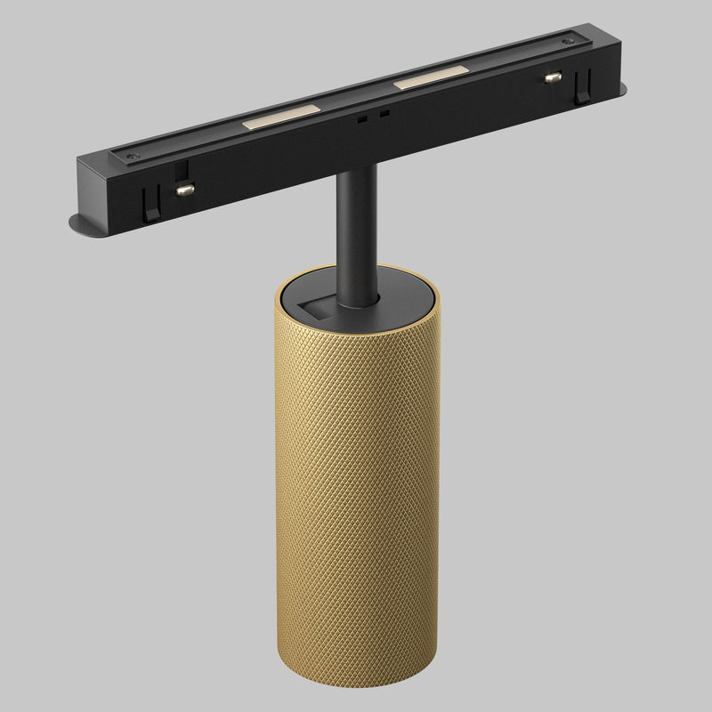 Proiector LED pentru sina magnetica Exility Maytoni Technical Artisan, Negru | Auriu mat, LED 12W, 1050lm 4000K