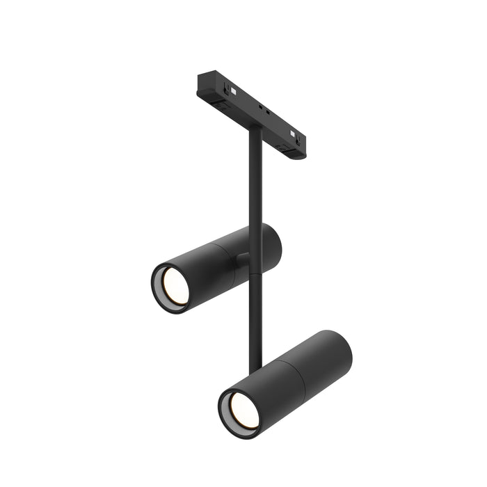 Proiector LED pentru sina magnetica Exility Maytoni Technical Elti Duo, Negru, LED 24W, 1463lm 3000K  TR005-2-2X12W3K-B