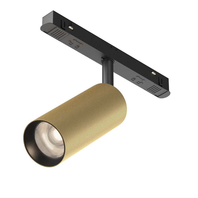 Proiector LED pentru sina magnetica Exility Maytoni Technical Artisan, Negru | Auriu mat, LED 12W, 1050lm 4000K