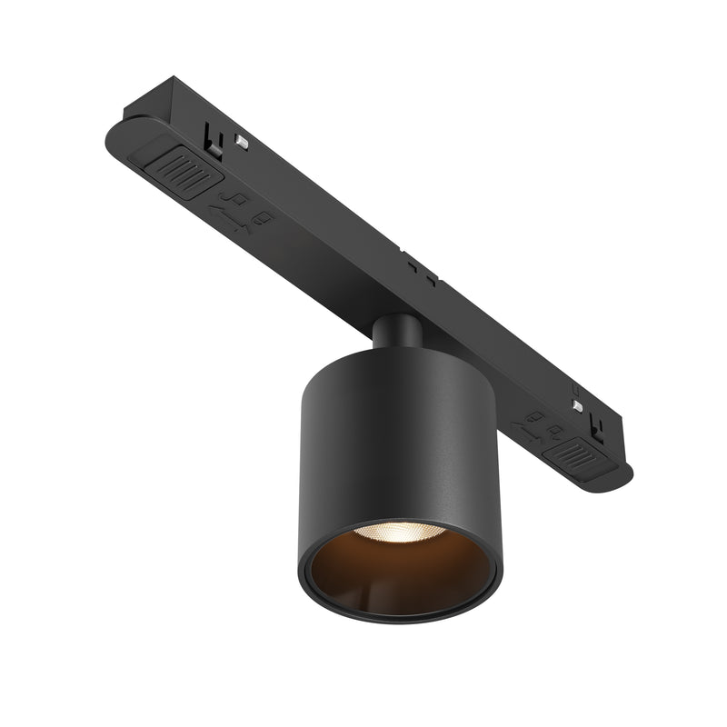 Proiector LED pentru sina magnetica Exility Maytoni Technical Alfa S, Negru, LED 7W, 330lm 3000K