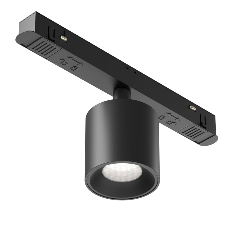Proiector LED pentru sina magnetica Exility Maytoni Technical Alfa S, Negru, LED 7W, 360lm Dimabil