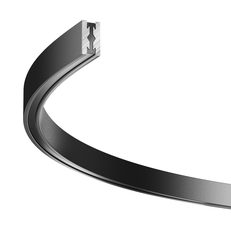 Corp iluminat pe sina Sistem Magnetic Modular FLARITY Negru