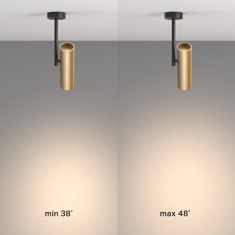 Spot aplicat Maytoni Technical Elti Negru/Auriu, 1XGU10