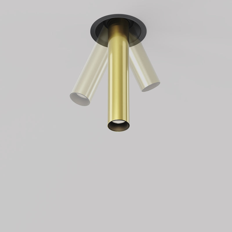 Lampa de Tavan Incastrata, Reglabila Maytoni Technical Focus T, Negru | Alama, LED 7W, 460lm 3000K