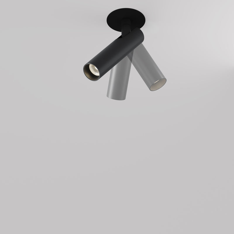 Lampa de Tavan Incastrata, Reglabila Maytoni Technical Focus T, Negru, LED 6W, 270lm 3000K