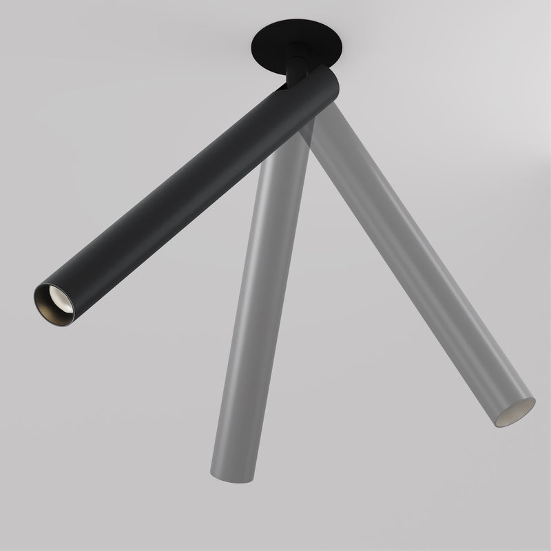 Lampa de Tavan Incastrata, Reglabila Maytoni Technical Focus T, Negru, LED 6W, 270lm 3000K