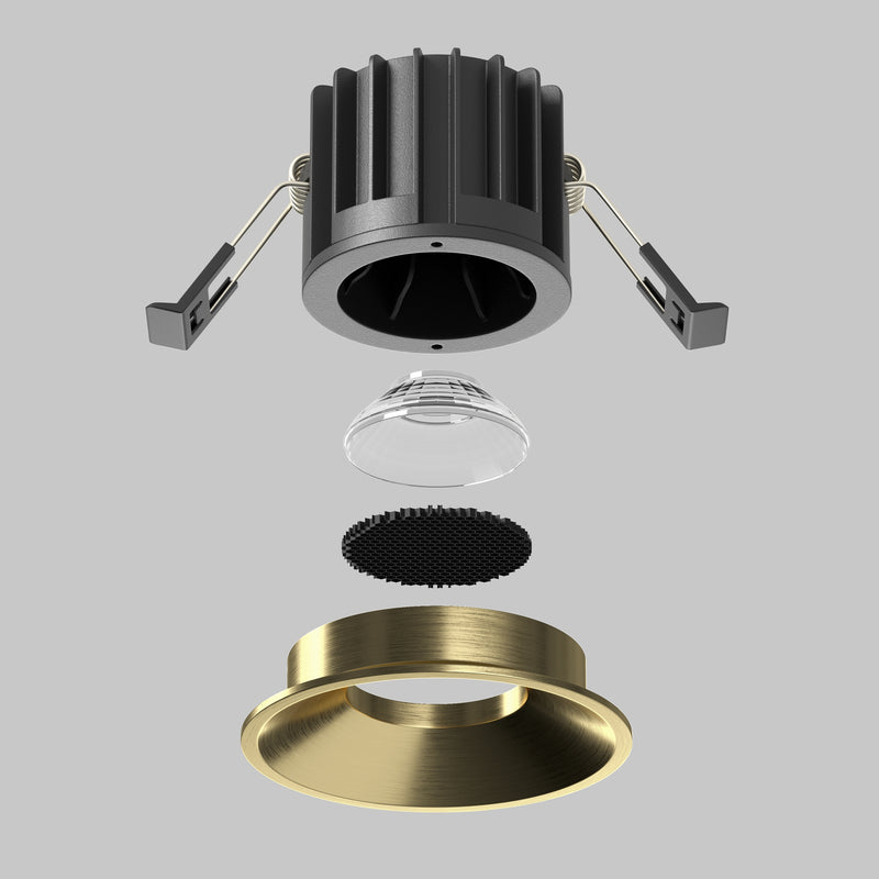 Spot LED Incastrat Maytoni Technical Round, Alama, LED 12W, 930lm 3000K