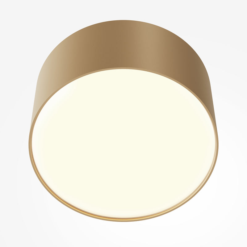 Lampa de tavan LED Maytoni Technical Zon, Auriu mat, LED 12W, 600lm 3000K