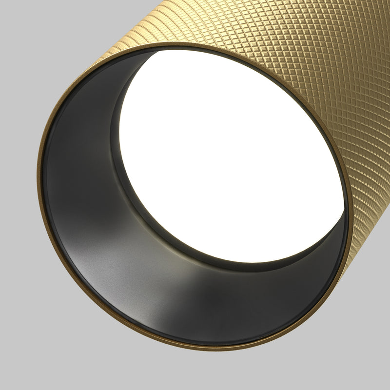 Lampa de Tavan Incastrata, Reglabila Maytoni Technical Artisan, Negru | Auriu mat, GU10 10W