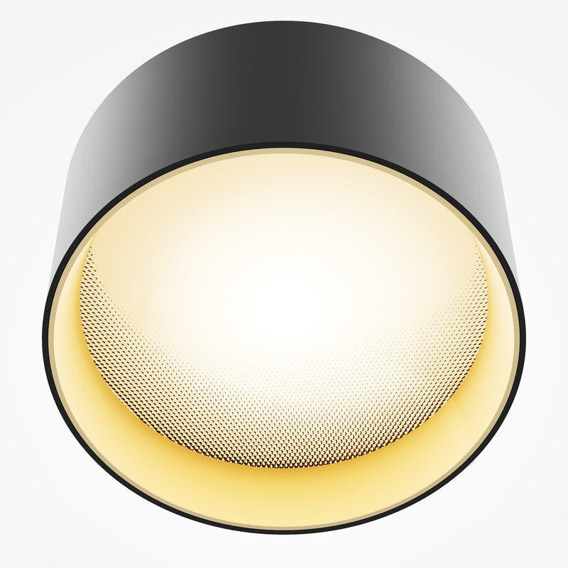 Lampa de tavan LED Maytoni Technical Vega, Negru | Auriu mat, LED 15W, 1030lm 3000K