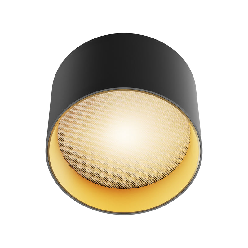 Lampa de tavan LED Maytoni Technical Vega, Negru | Auriu mat, LED 8W, 580lm 3000K