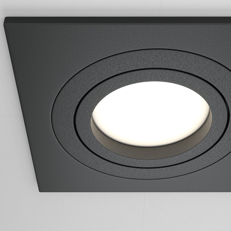 Spot incastrat Maytoni Technical Atom Negru, 2XGU10
