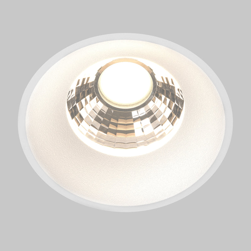 Spot LED Incastrat Maytoni Technical Round, Alb, LED 12W, 920lm 3000K