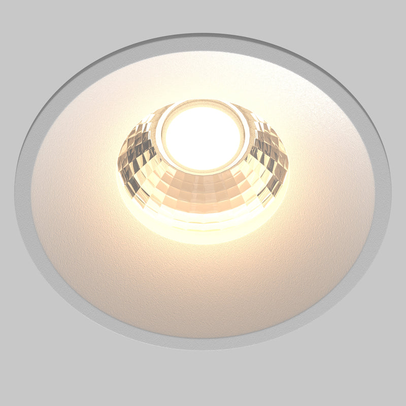 Spot LED Incastrat Maytoni Technical Round, Alb, LED 12W, 920lm 3000K