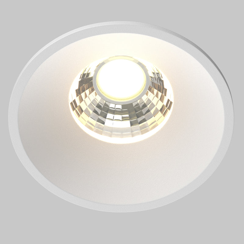 Spot LED Incastrat Maytoni Technical Round, Alb, LED 7W, 450lm 3000K