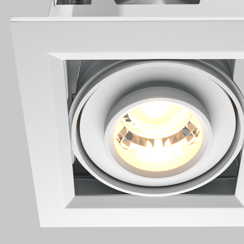 Spot LED Incastrat Maytoni Technical Metal Modern, Alb, LED 10W, 750lm 3000K