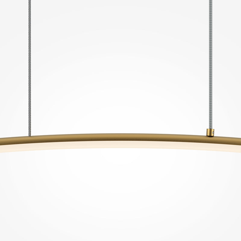 Pendul LED Curve, 15W, 980mm, Alamă – Maytoni