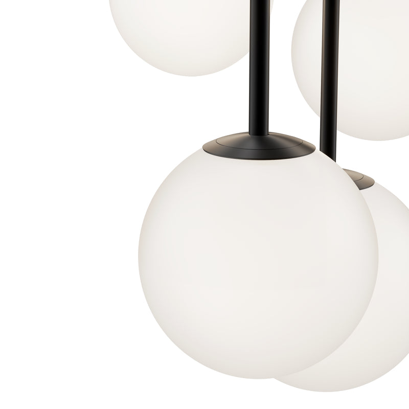 Lustra Living Maytoni Basic form Negru mat, 5XE14