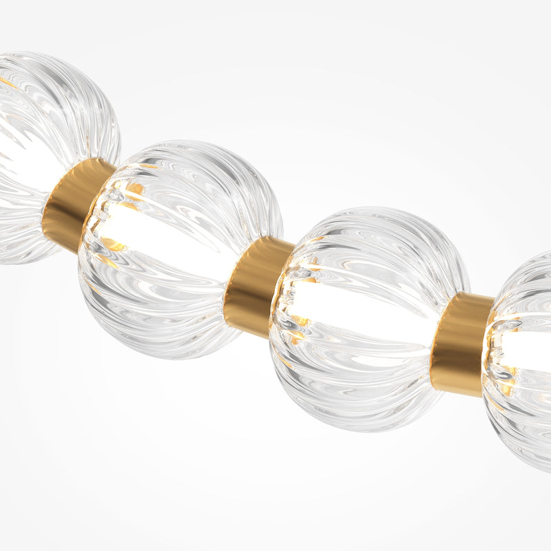 Lampa de tavan LED Maytoni Modern Amulet, Auriu, LED 36W, 2200lm 3000K